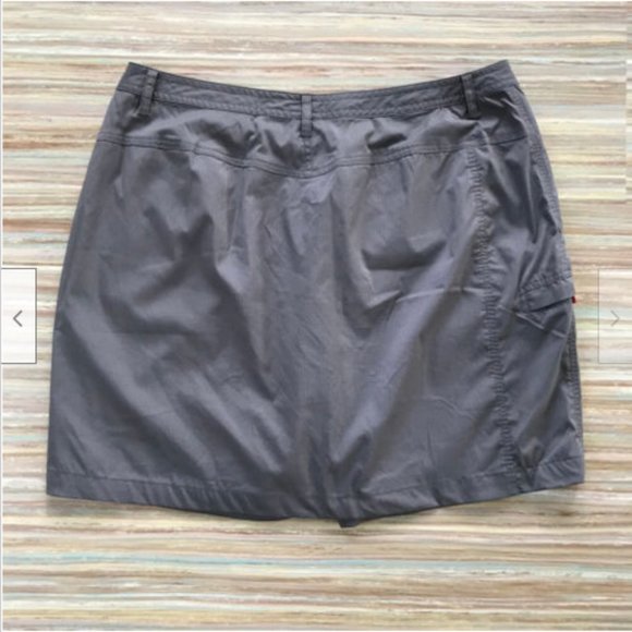 Avia Brown Golf Tennis Skort w/ Zip Pockets Large Skirt Shorts - Picture 5 of 5